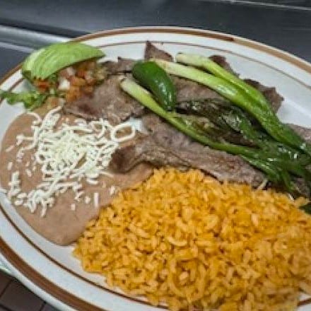 Carne Asada Plate.